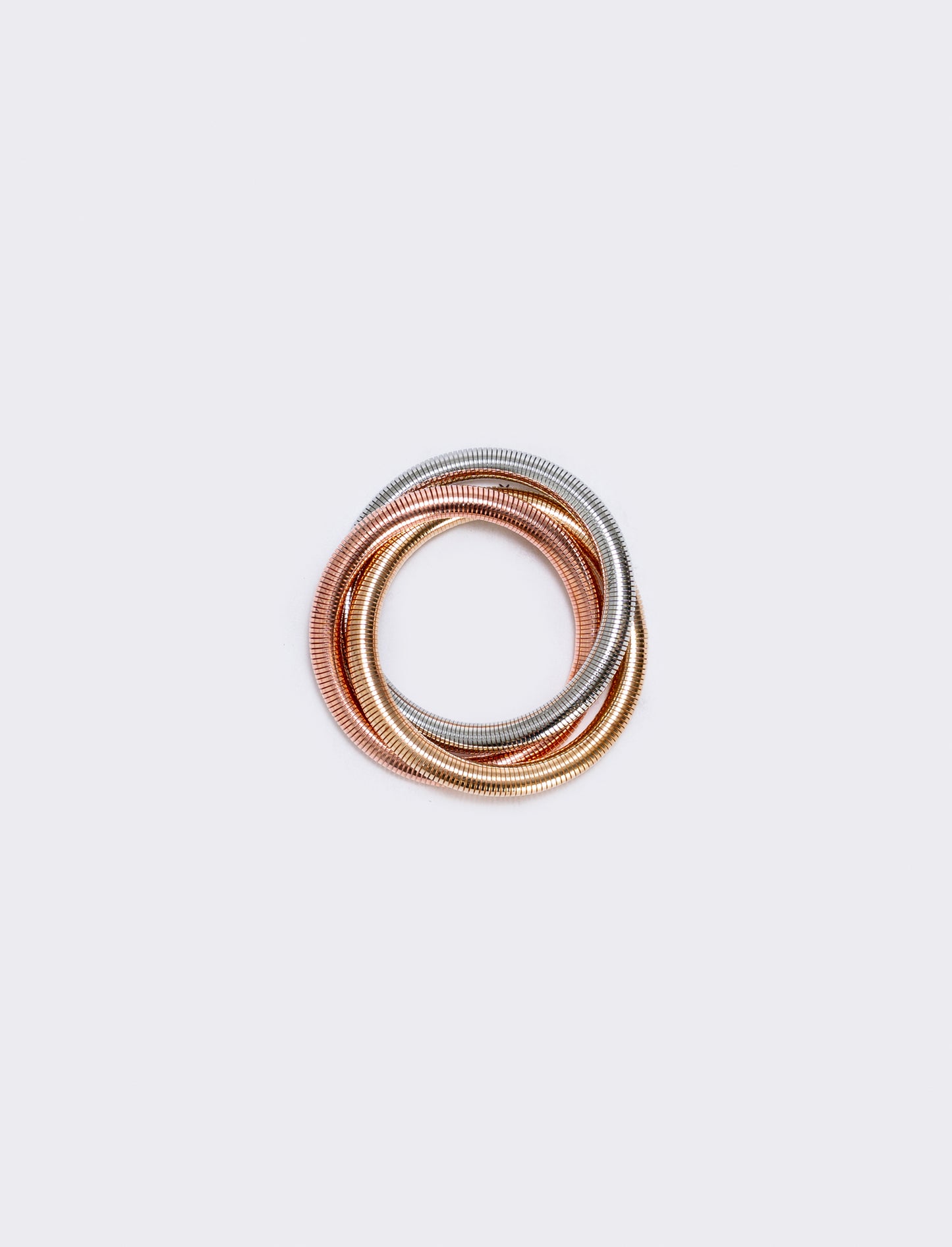 Bracciale elastico tre fili intrecciati - Multicolore