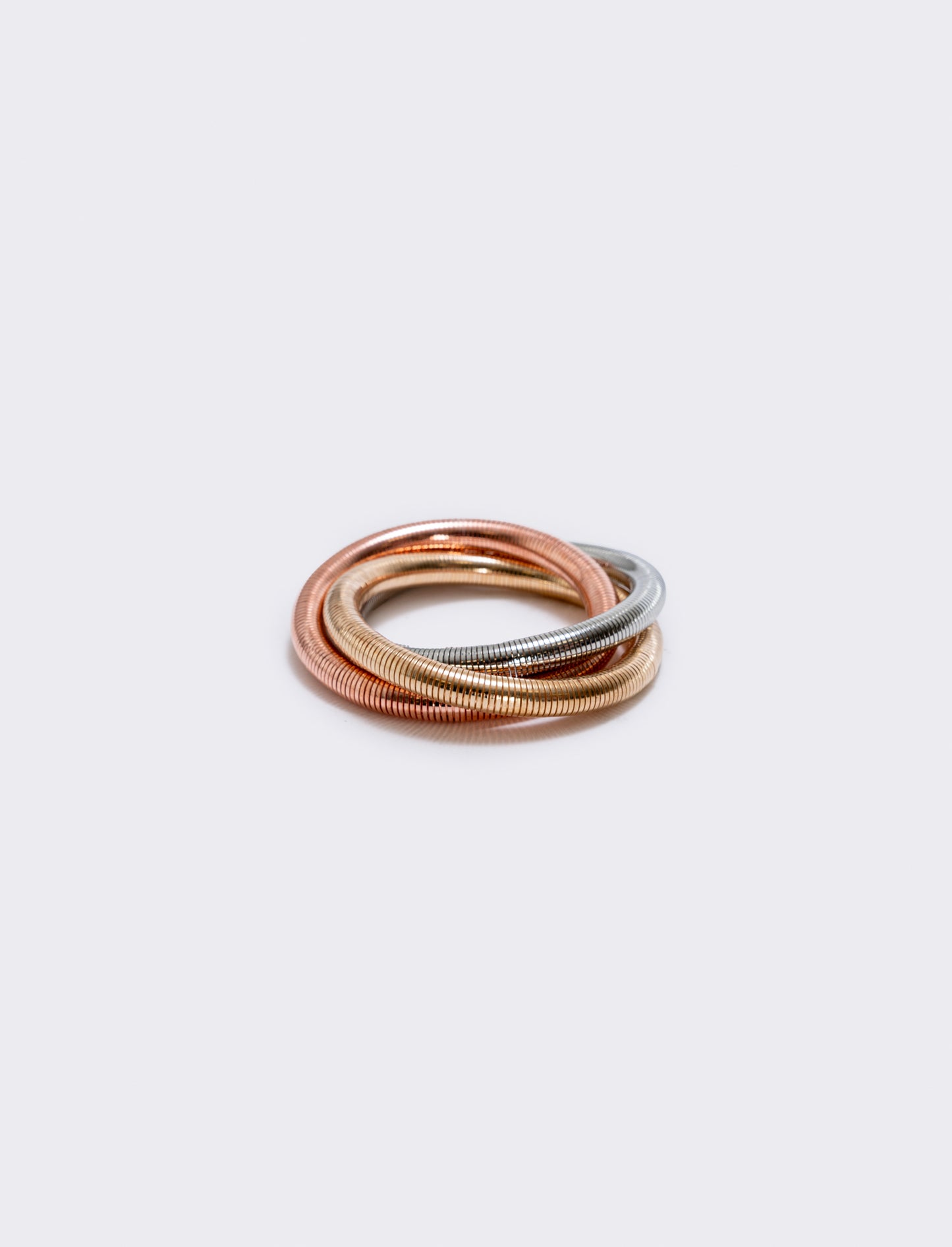Bracciale elastico tre fili intrecciati - Multicolore