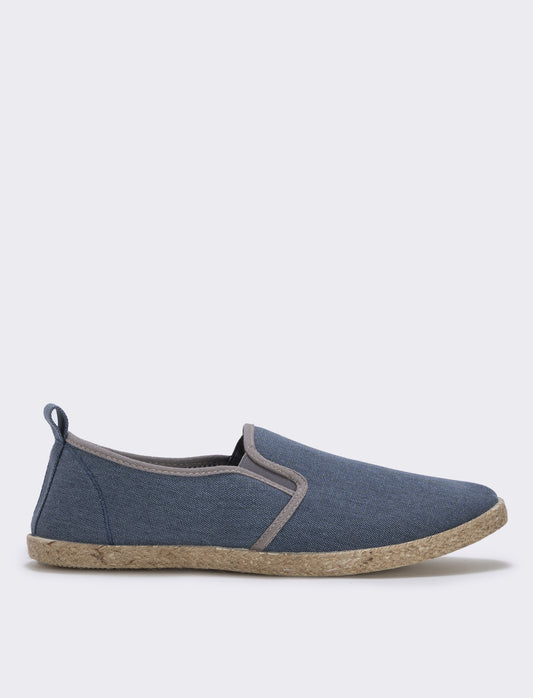 Espadrillas in canvas effetto denim uomo - Blu