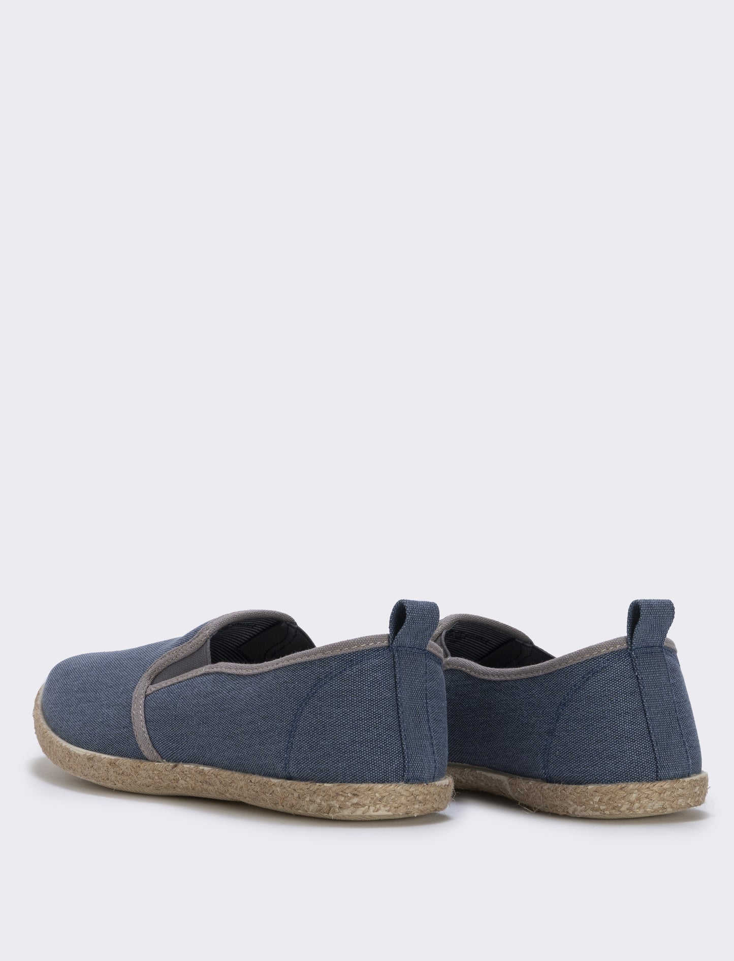 Denim effect canvas espadrilles for men - Blue