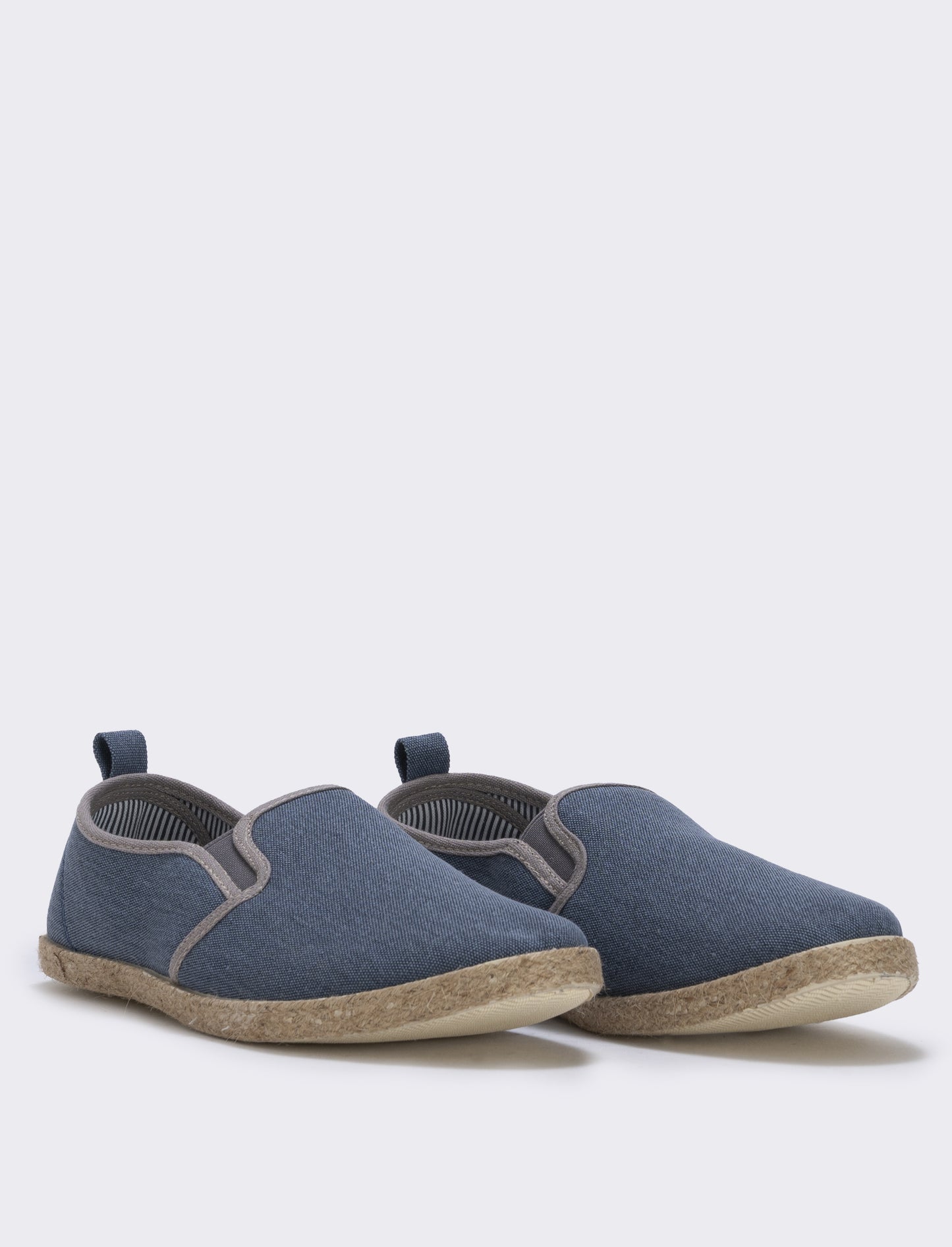 Denim effect canvas espadrilles for men - Blue