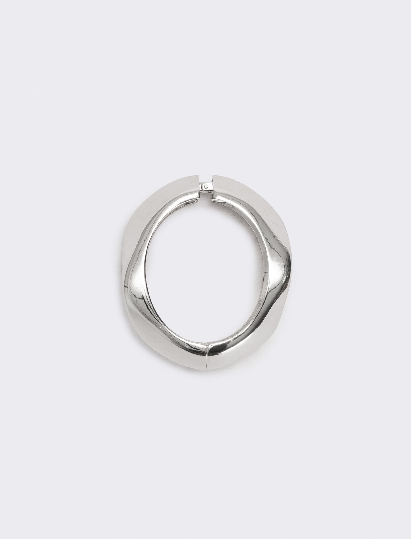 Bracciale rigido doppio martellato - Argento