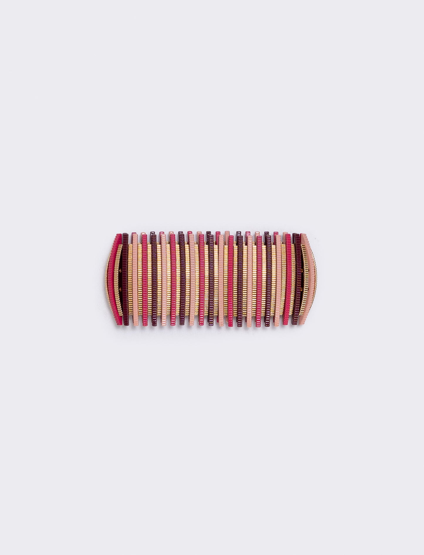 Bracciale elastico con barrette colorate - Rosa