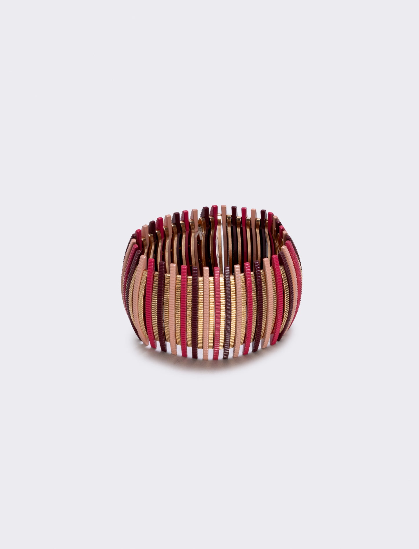 Bracciale elastico con barrette colorate - Rosa