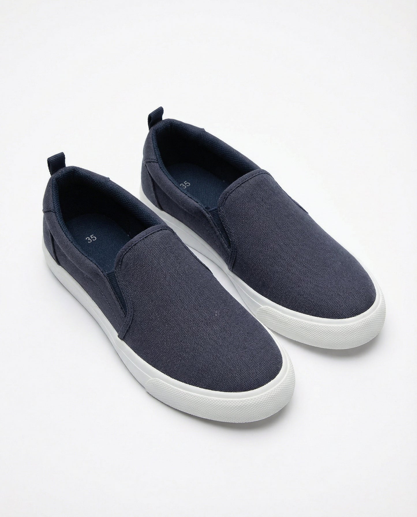 Slip-on in canvas per bambini, due colori - Blu