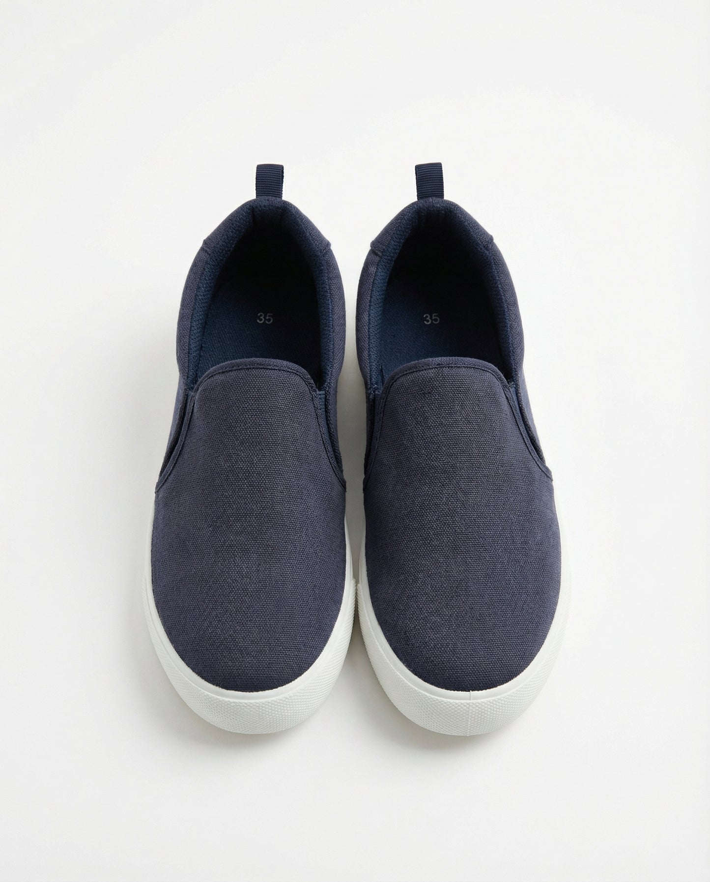 Slip-on in canvas per bambini, due colori - Blu