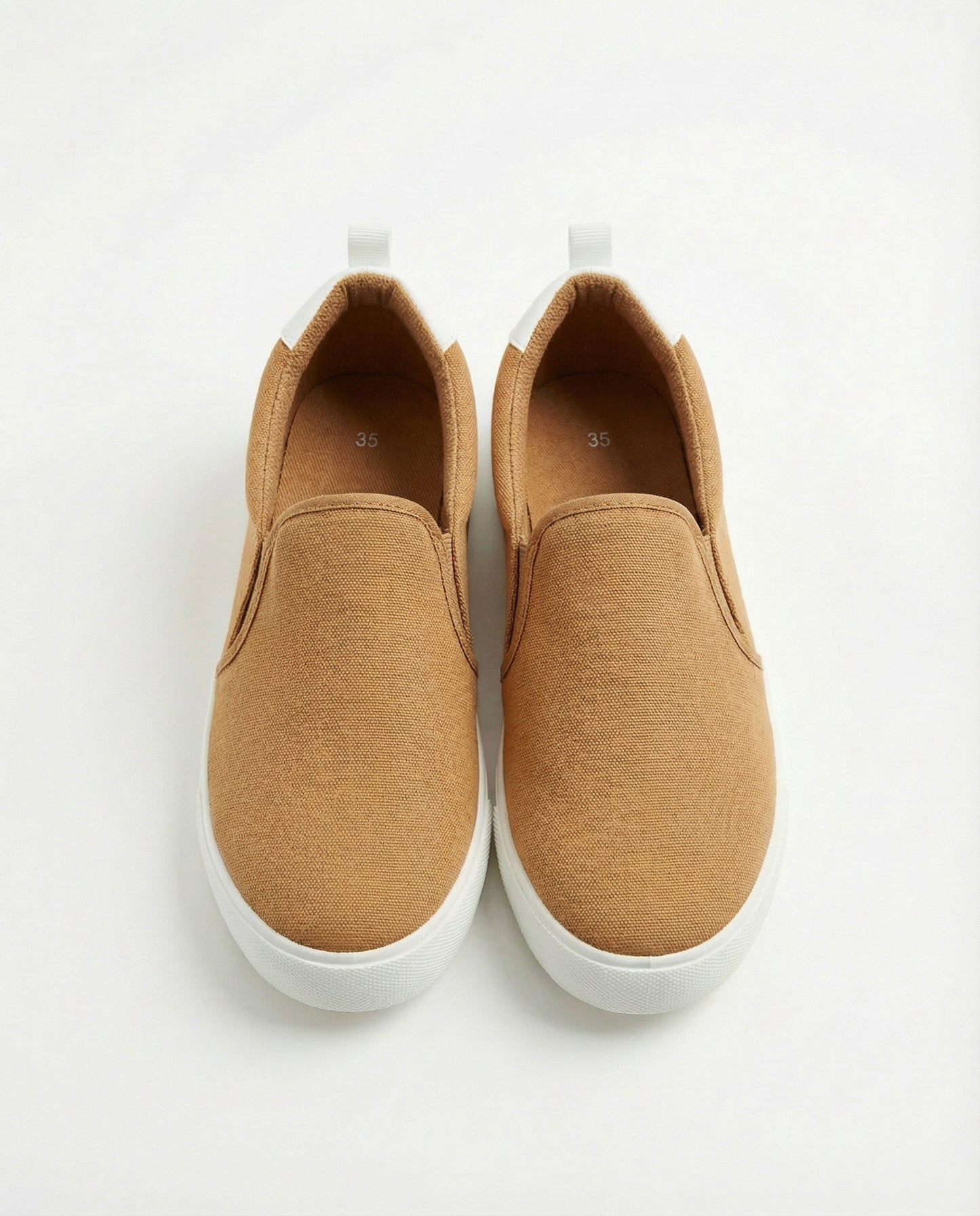 Kids' Canvas Slip-Ons, Two Colors - BROWN