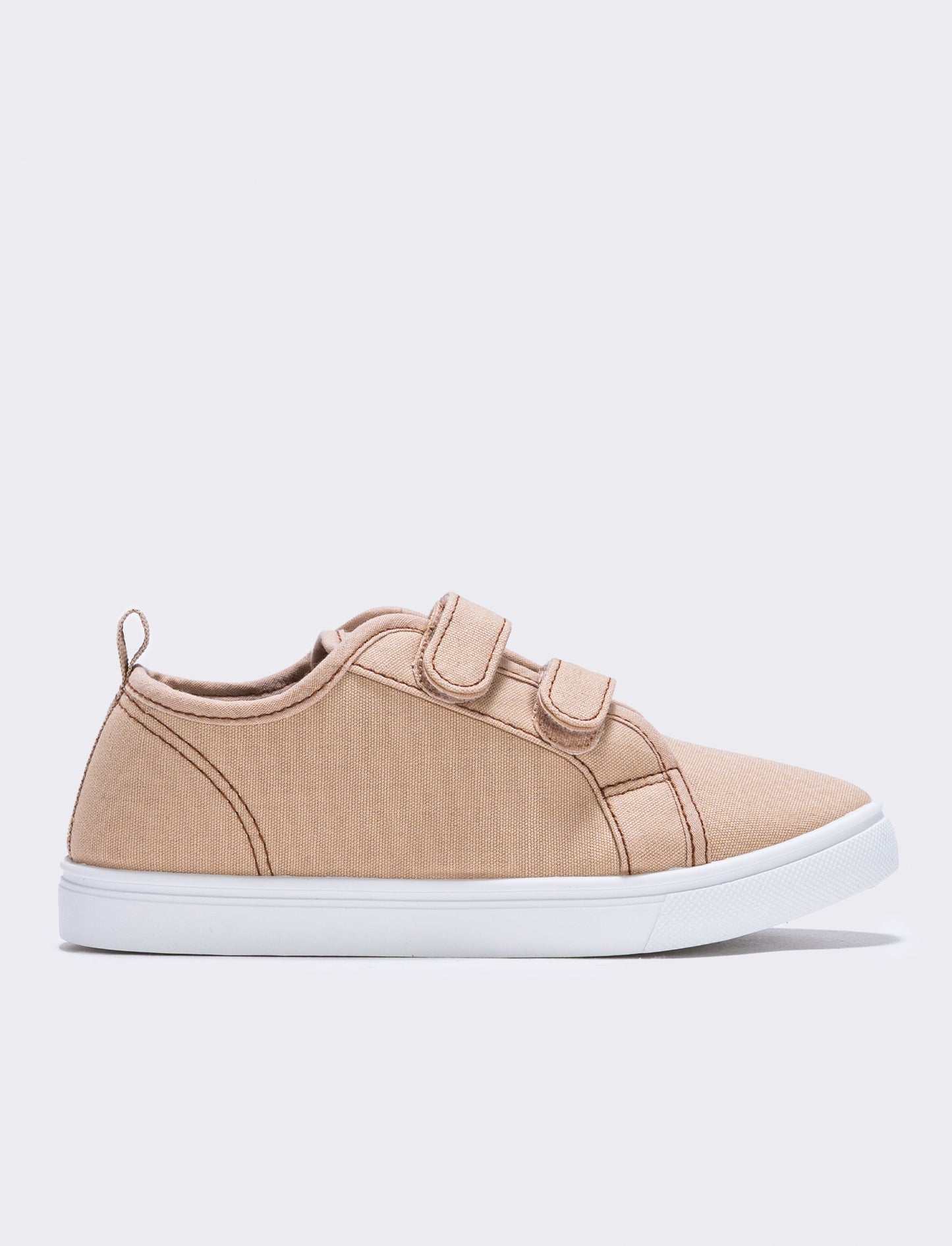 Scarpa in tela da bambino con strappi - Beige