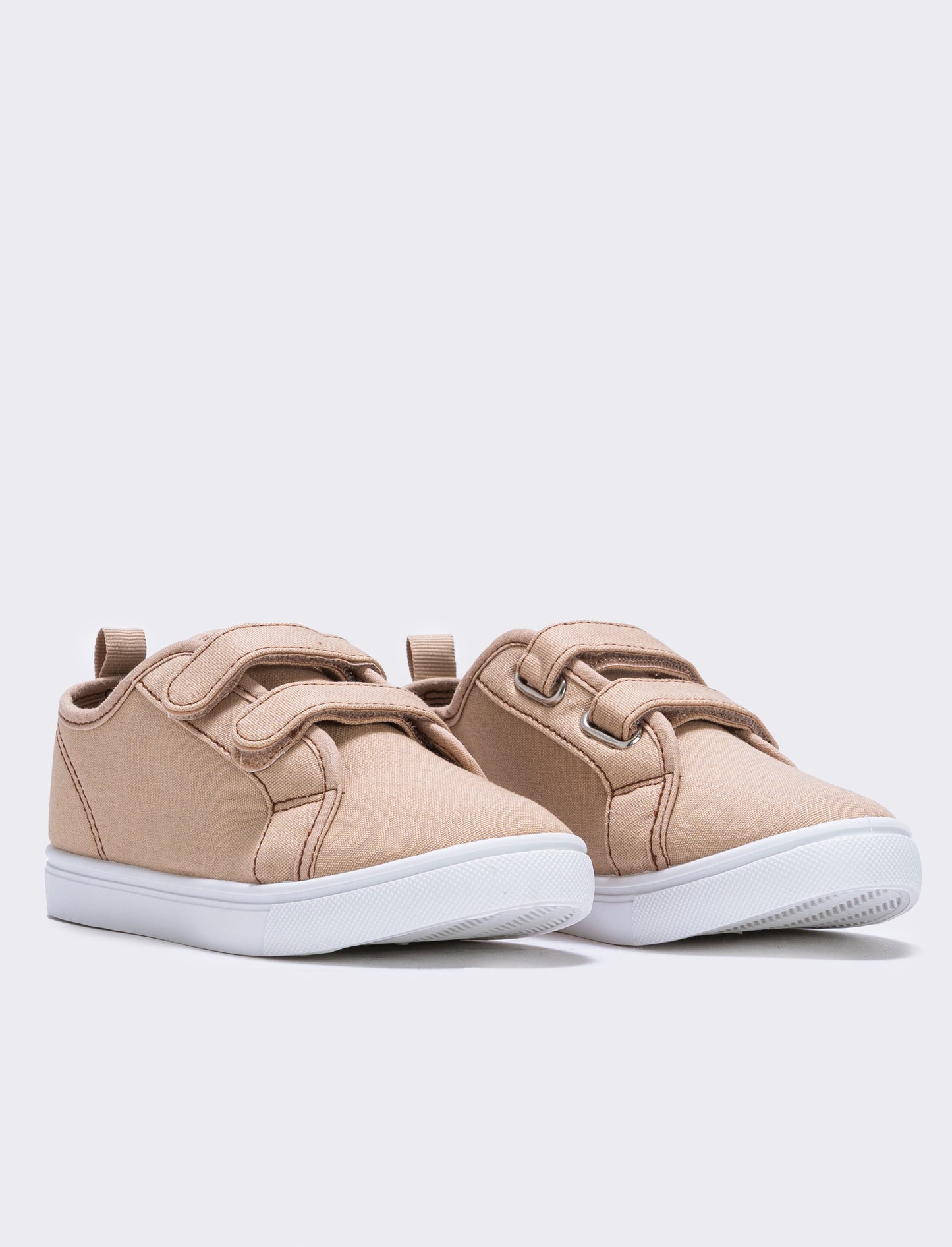 Scarpa in tela da bambino con strappi - Beige