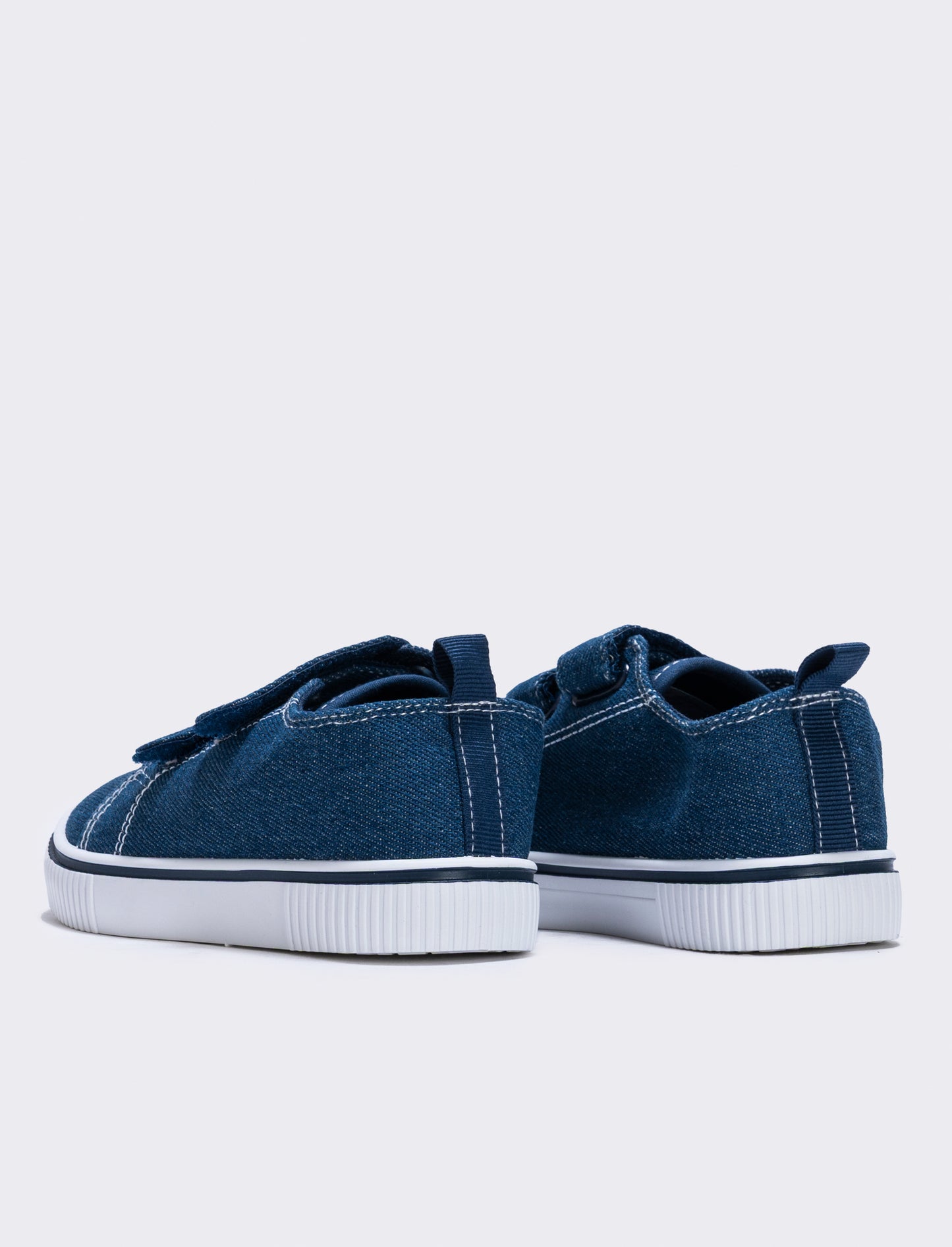 Scarpa in denim con doppio strappo bambino - Denim