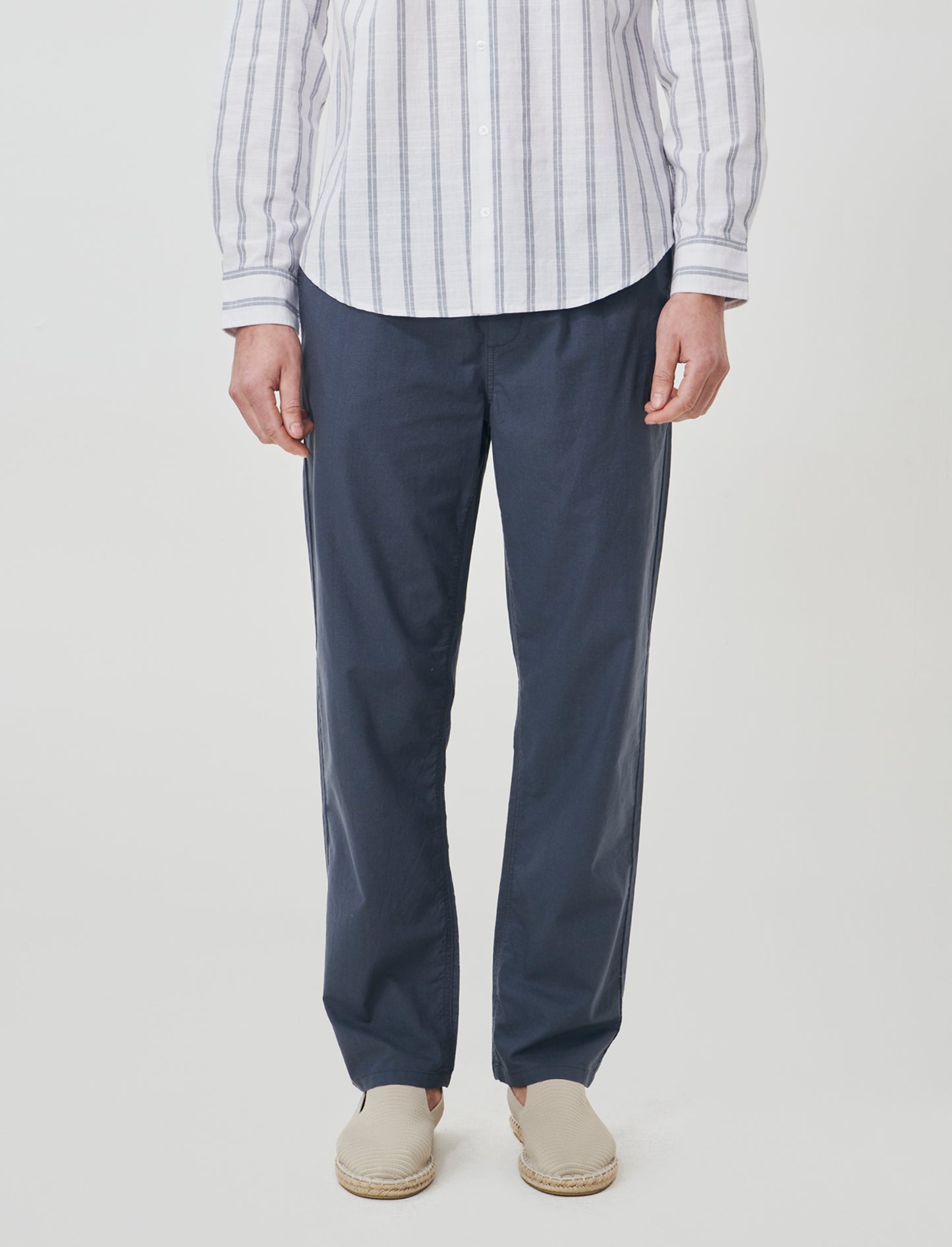 Cotton jogger pants with pockets - Blue