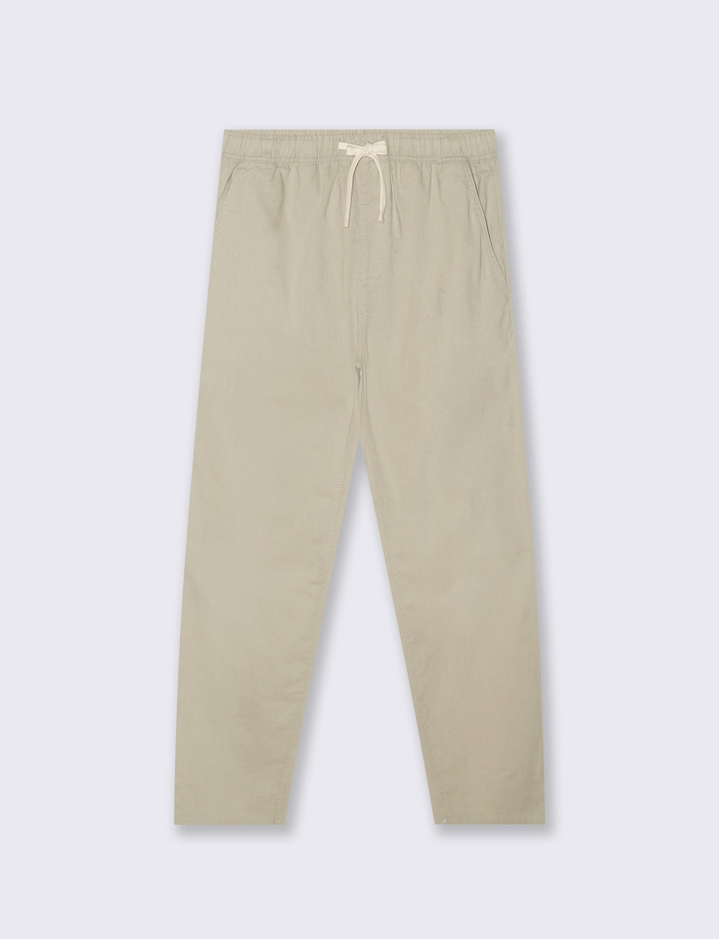 Pantaloni jogger in cotone con tasche - Grigio stone