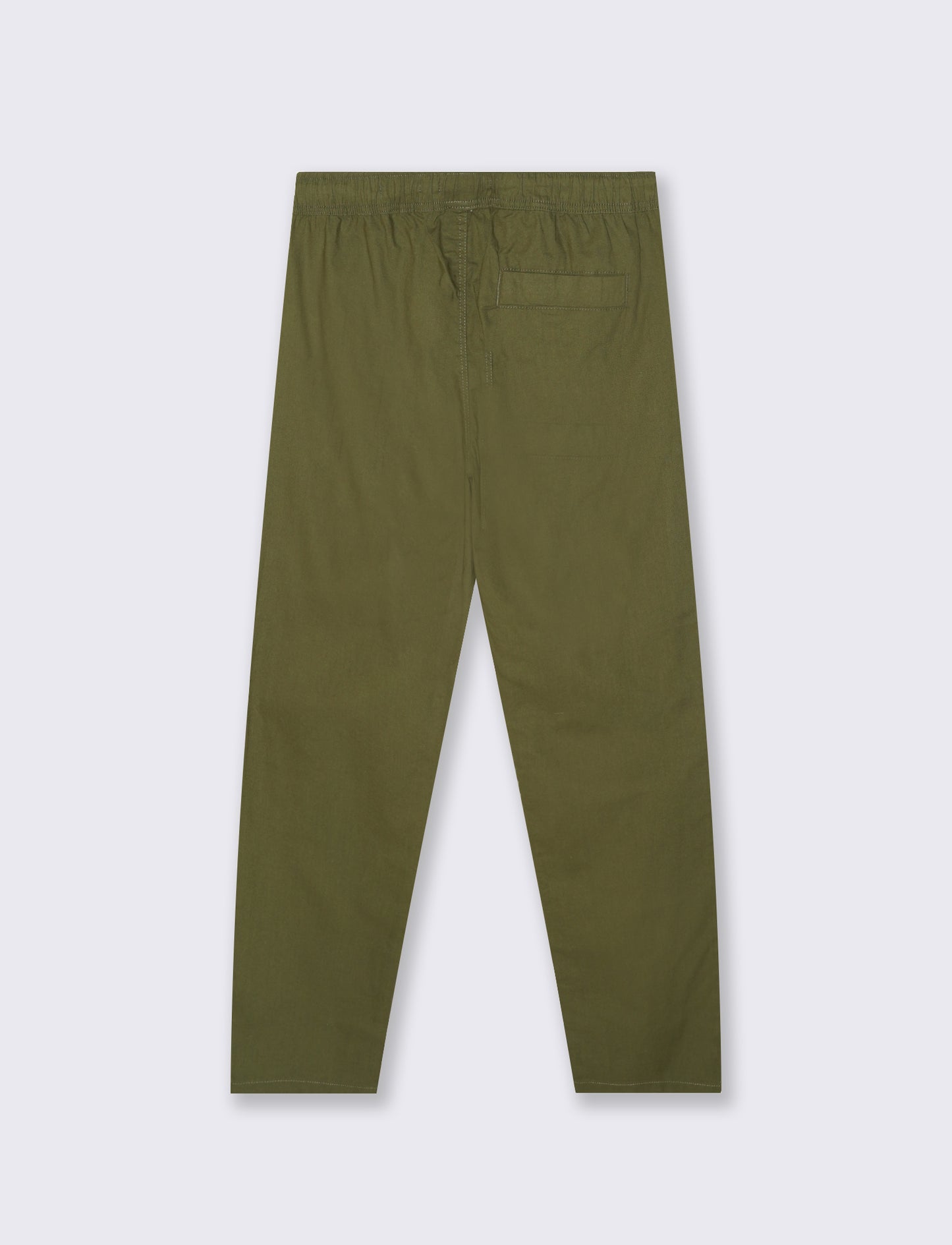 Pantaloni jogger in cotone con tasche - Verde oliva
