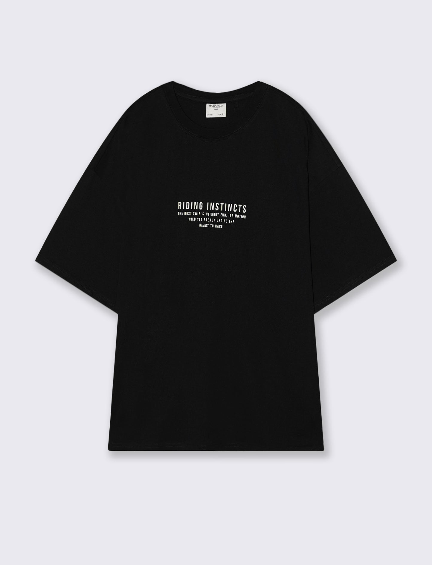 T-shirt with unique prints and applications - Black