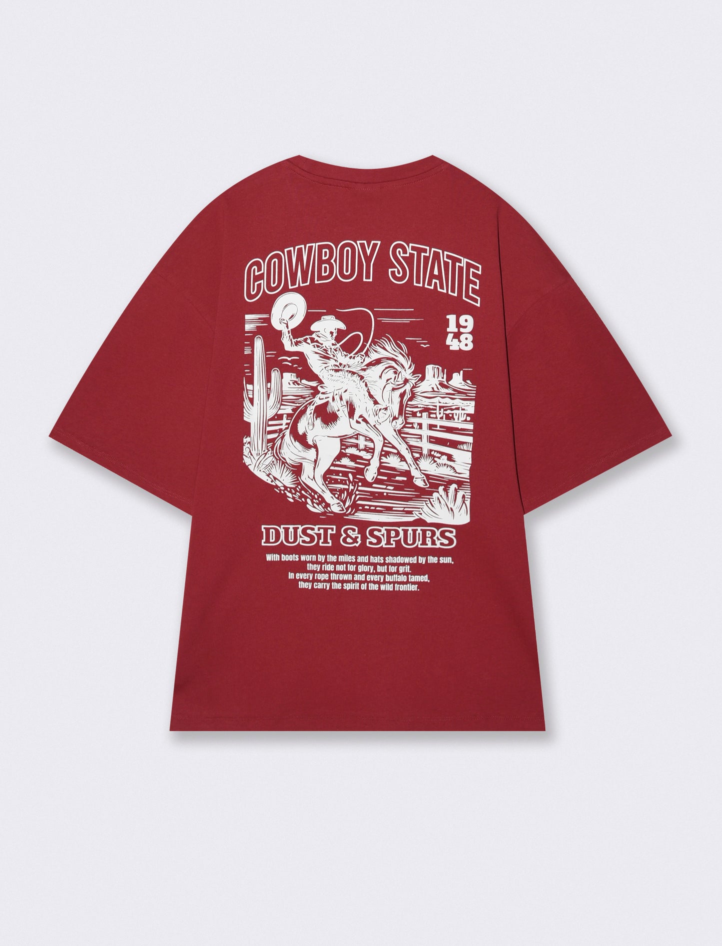 T-shirt girocollo con stampe uniche - Ciliegia