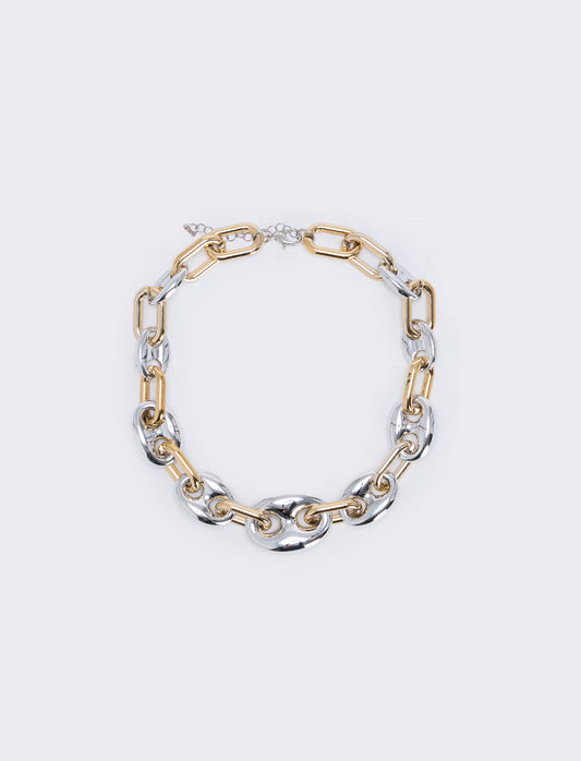 Collana doppia catena - Multicolore