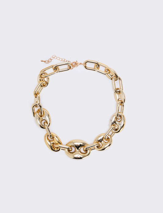 Collana doppia catena - Oro