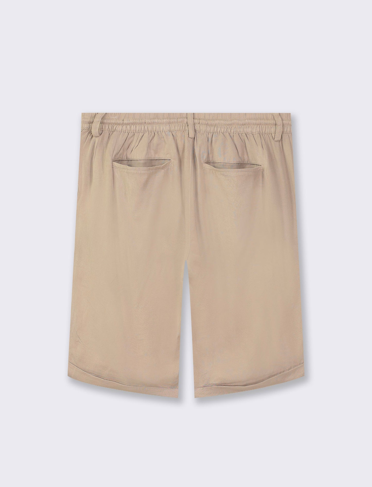 Bermuda chino jogger in viscosa - Beige