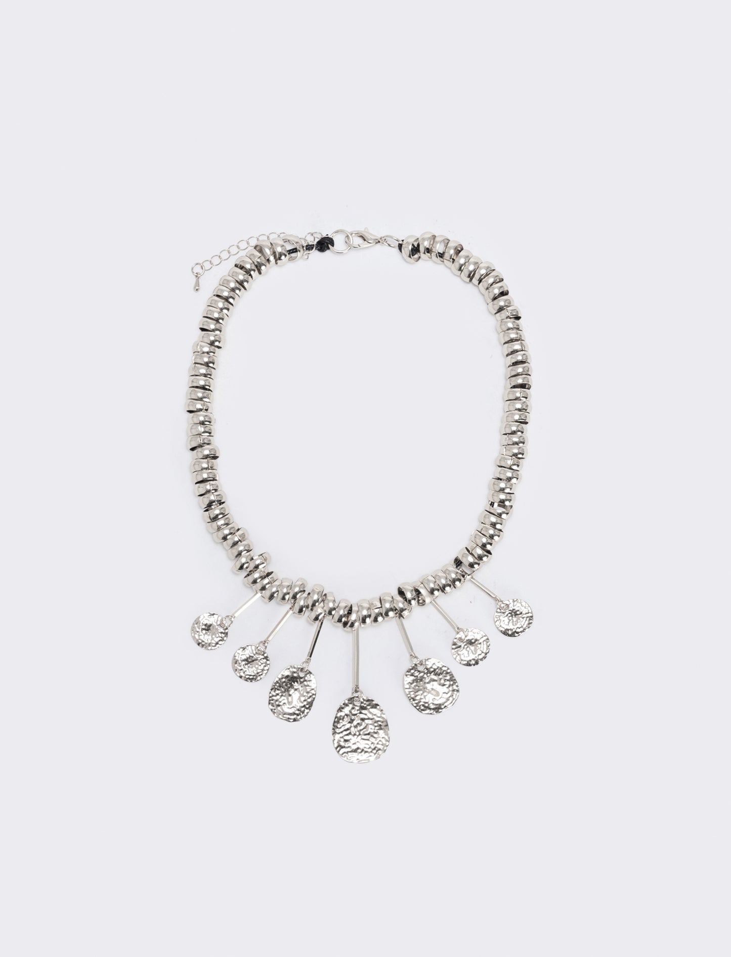 Coin pendant necklace - Silver