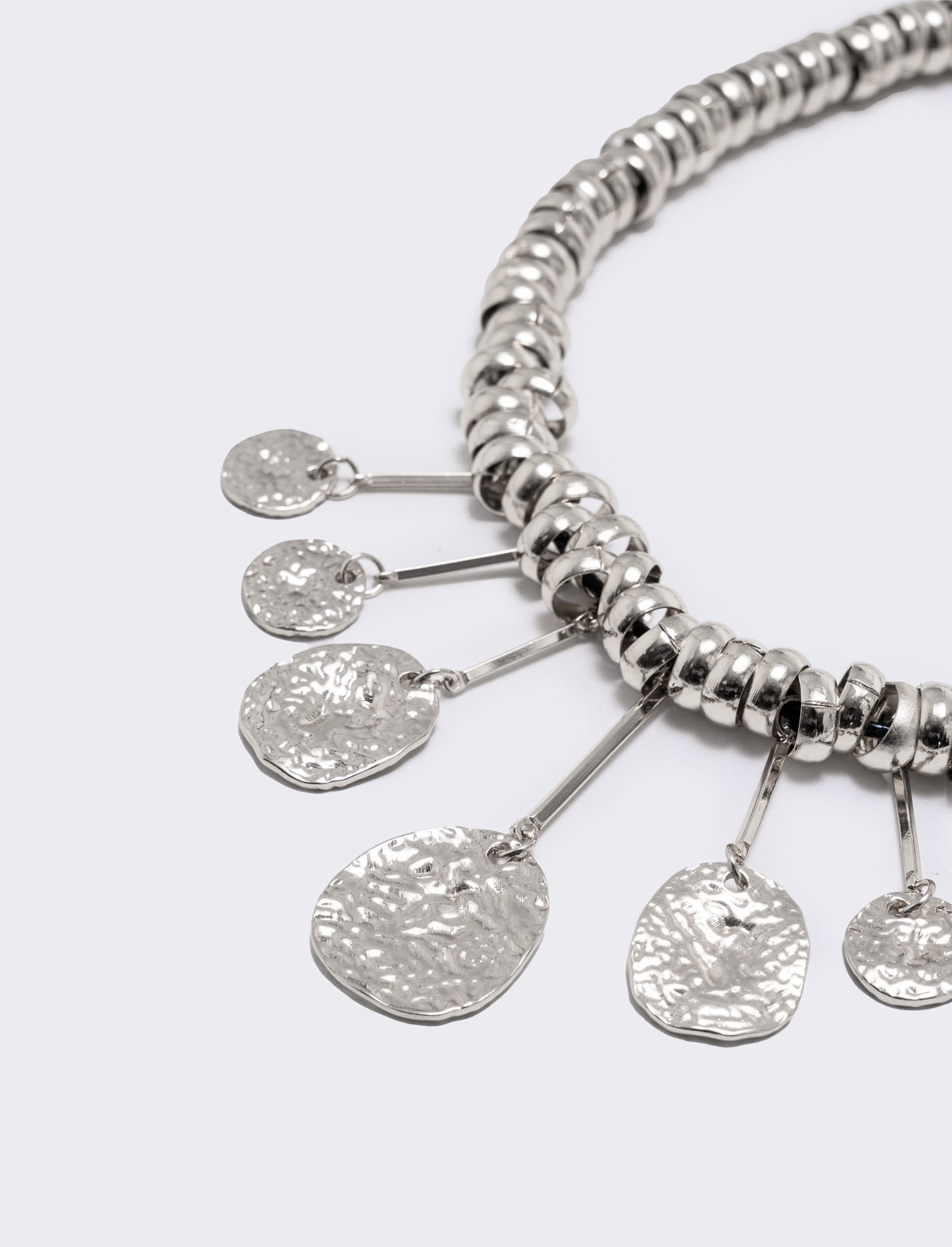 Coin pendant necklace - Silver