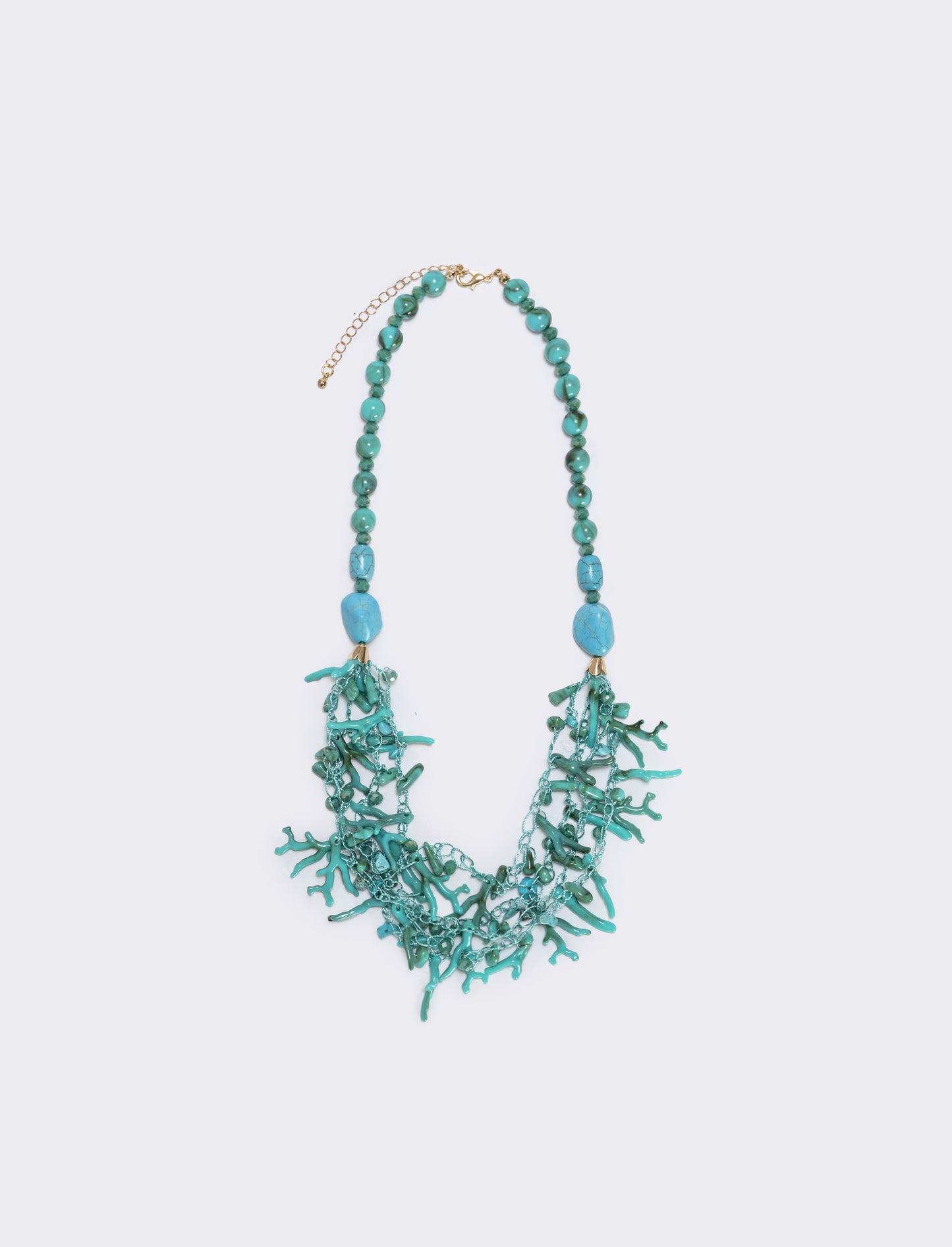 Collana Rami di Corallo - Verde acqua