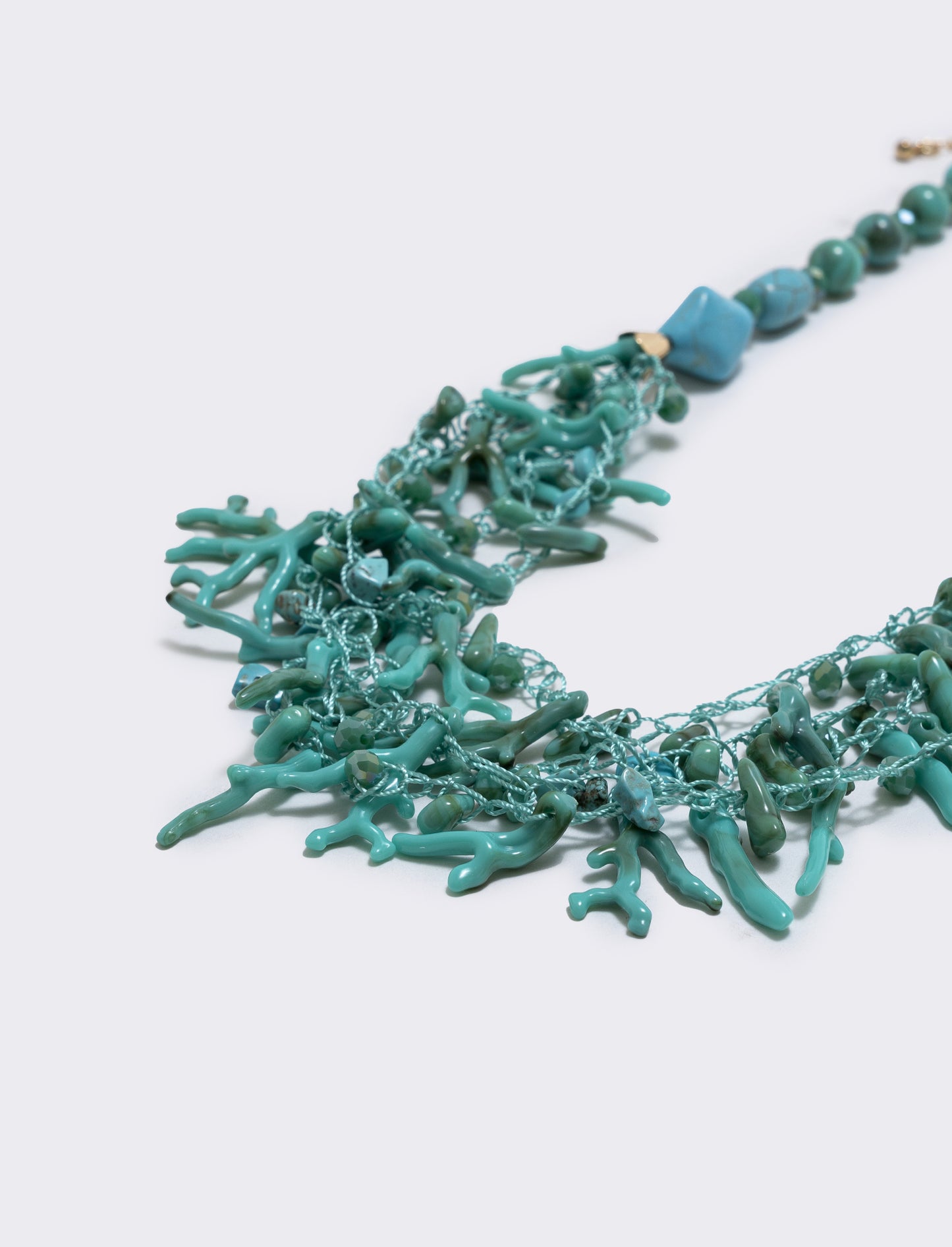 Collana Rami di Corallo - Verde acqua