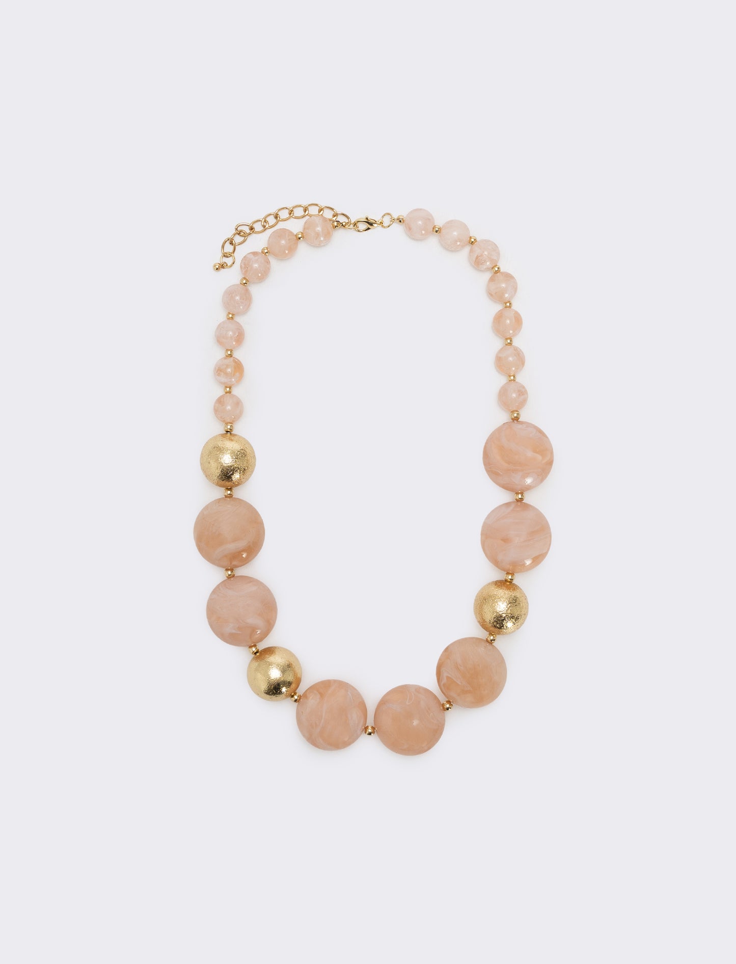 Collana con pietre a sfera - Rosa