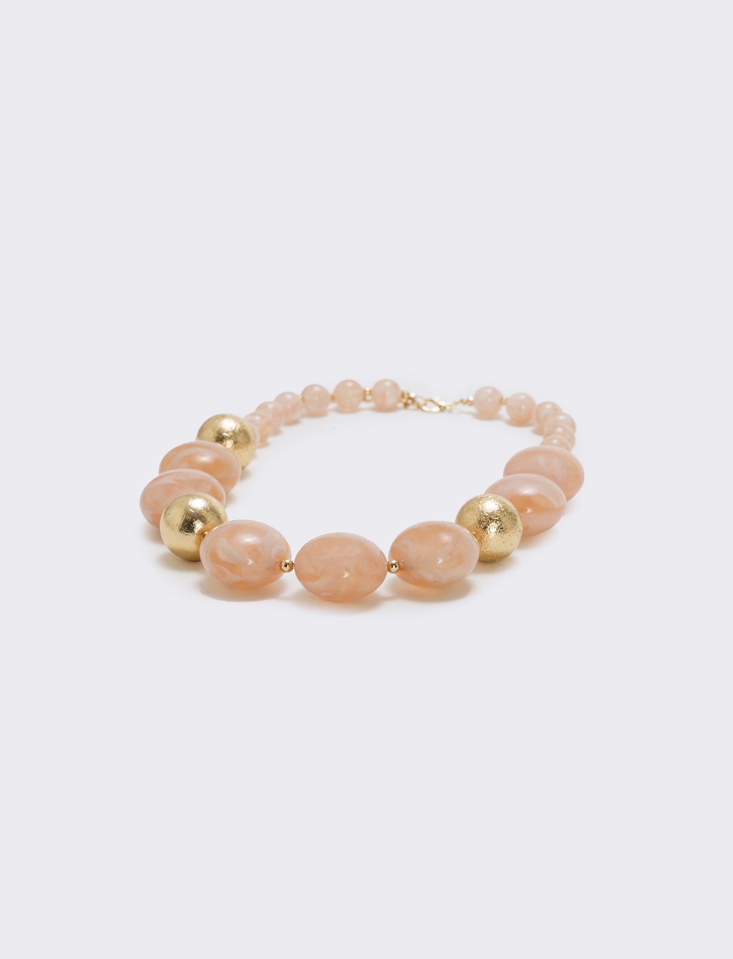 Collana con pietre a sfera - Rosa