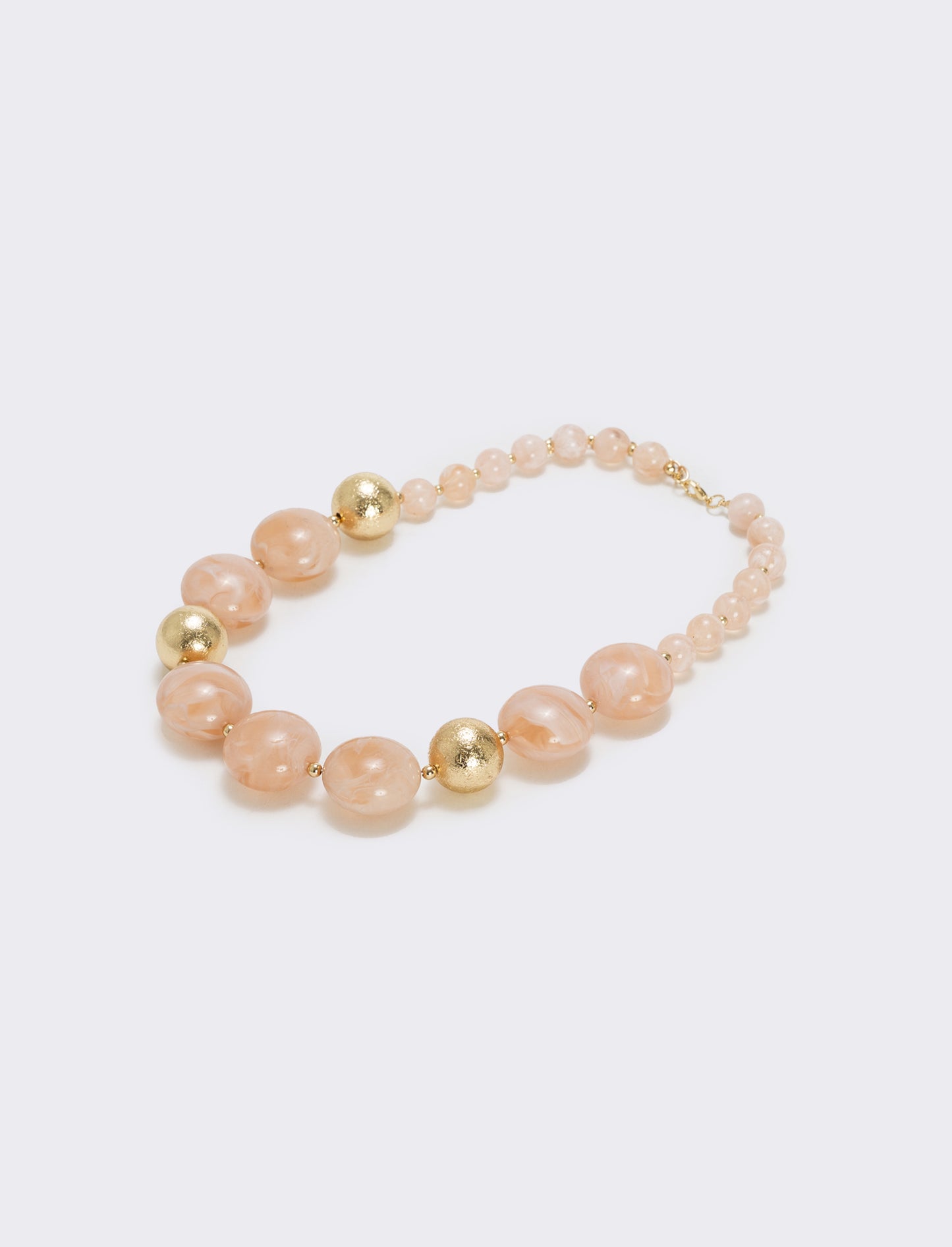 Collana con pietre a sfera - Rosa