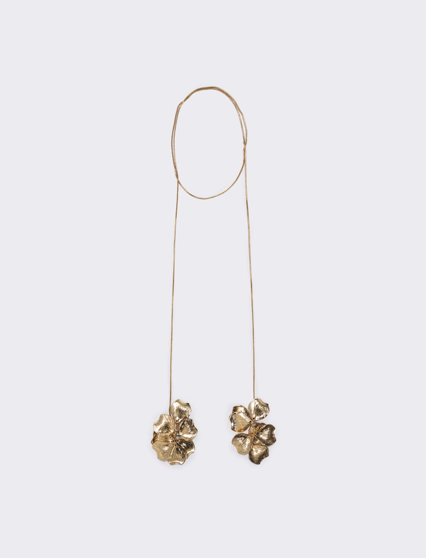 Collana saliscendi con petali eleganti - Oro