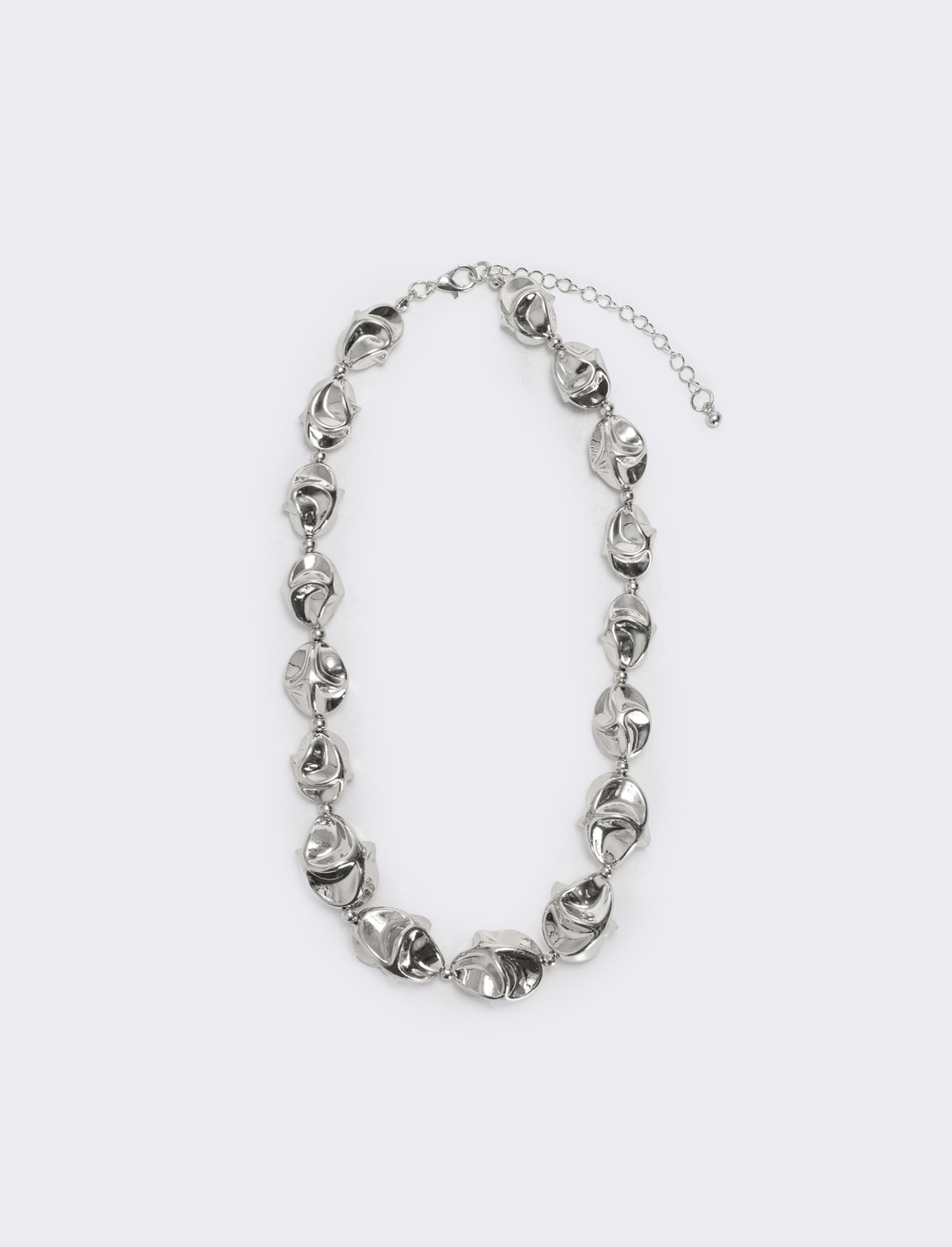 Collana di palline martellate - Argento