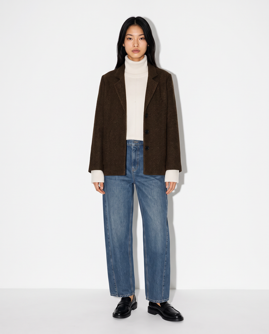 Three-button jacket - Brown
