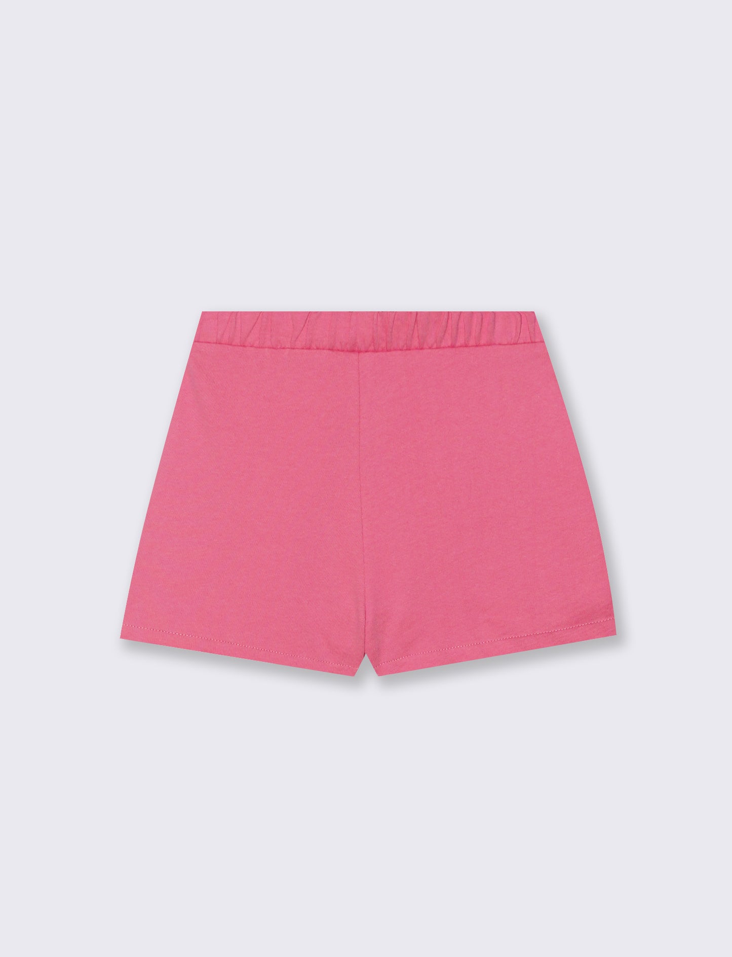 Girls' fleece shorts with ruffles - Pink