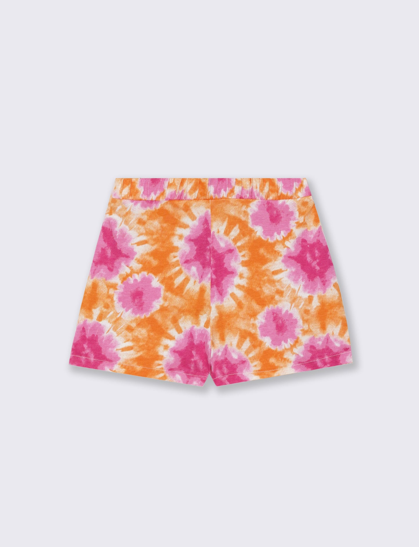Shorts in felpa da bambina con rouches - Multicolore
