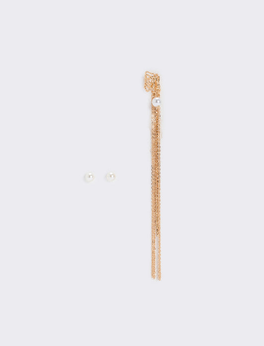 Earcuff 3 Pezzi Eleganti - Oro