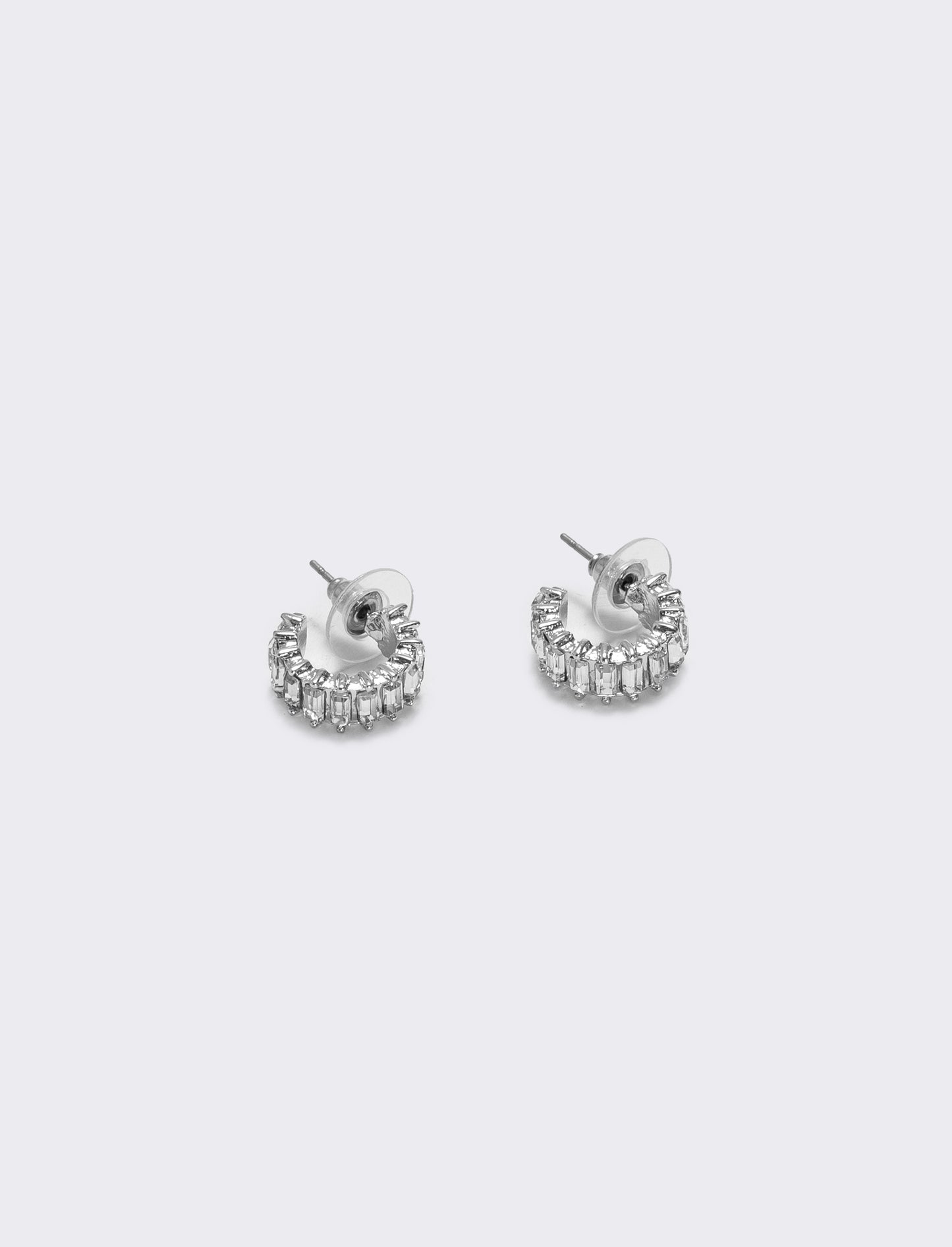 Cerchietti piccoli con strass brillanti - Argento