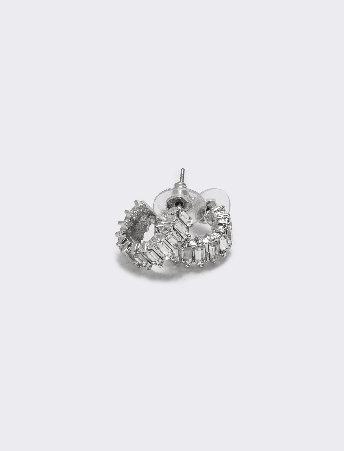 Cerchietti piccoli con strass brillanti - Argento