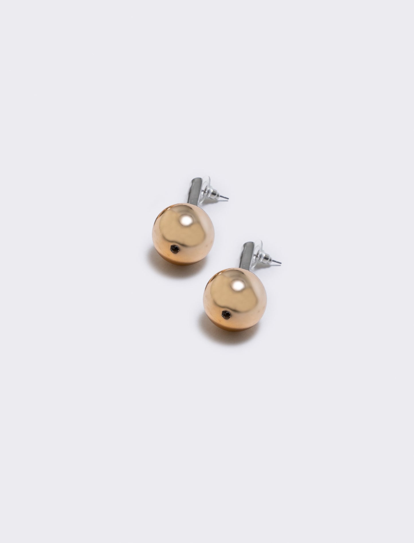Multicolor Ball Earrings - Gold