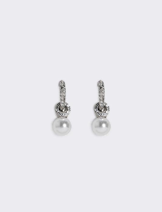 Orecchini in perla e strass - Argento