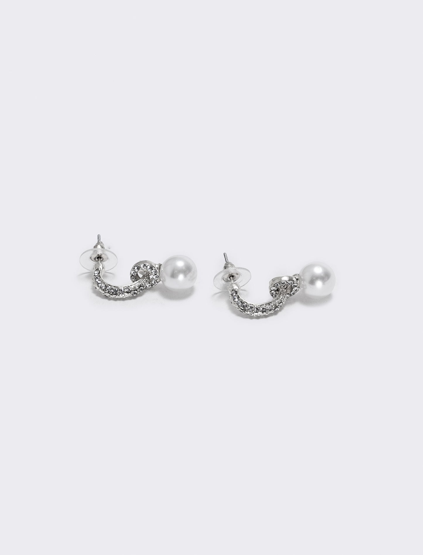 Orecchini in perla e strass - Argento