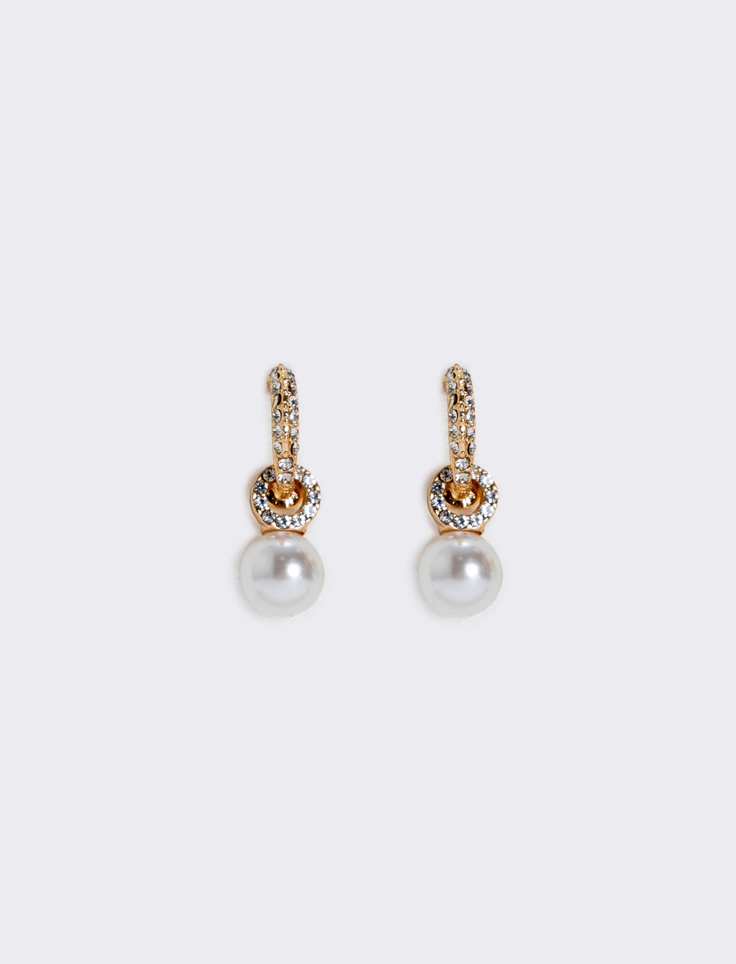 Orecchini in perla e strass - Oro