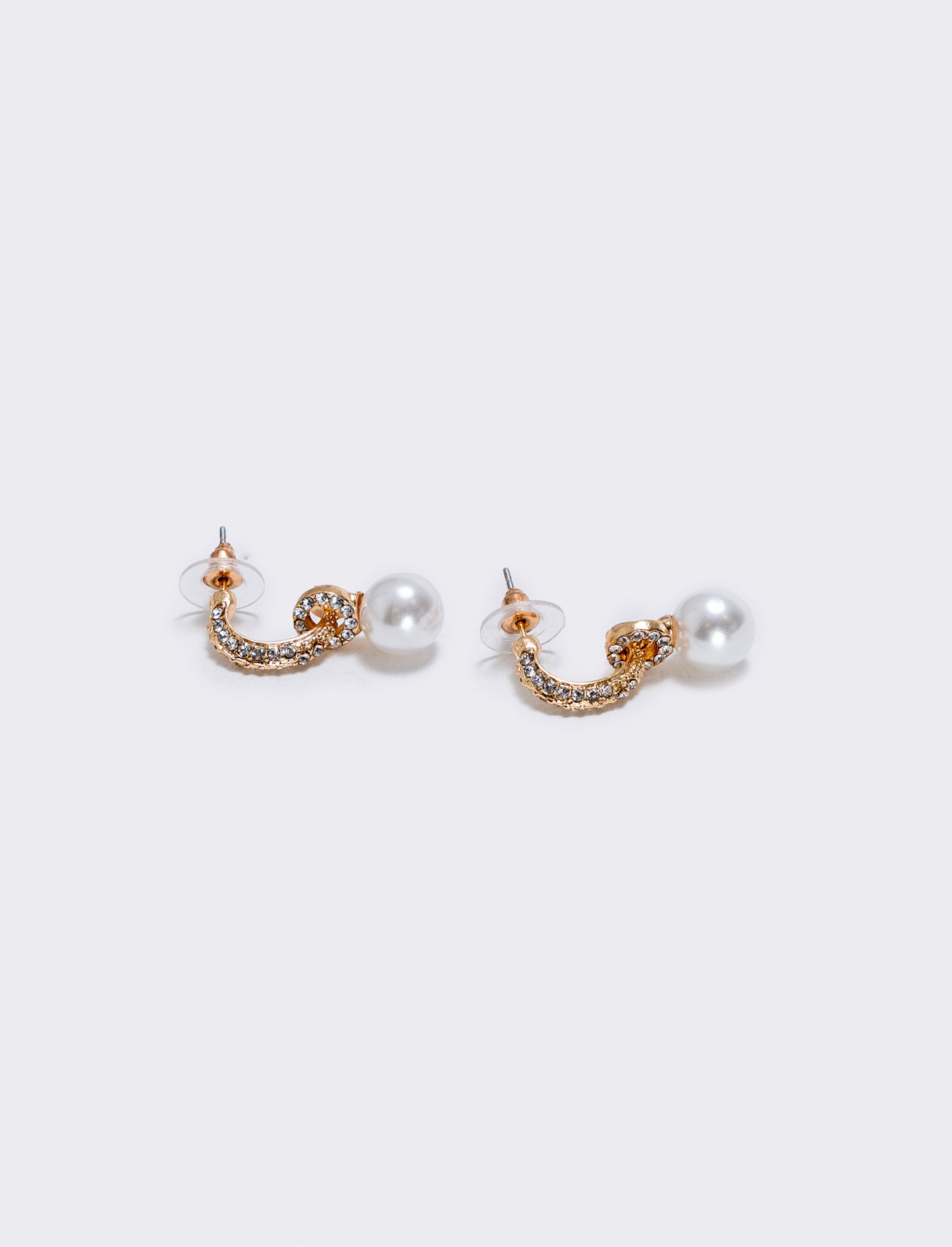 Orecchini in perla e strass - Oro
