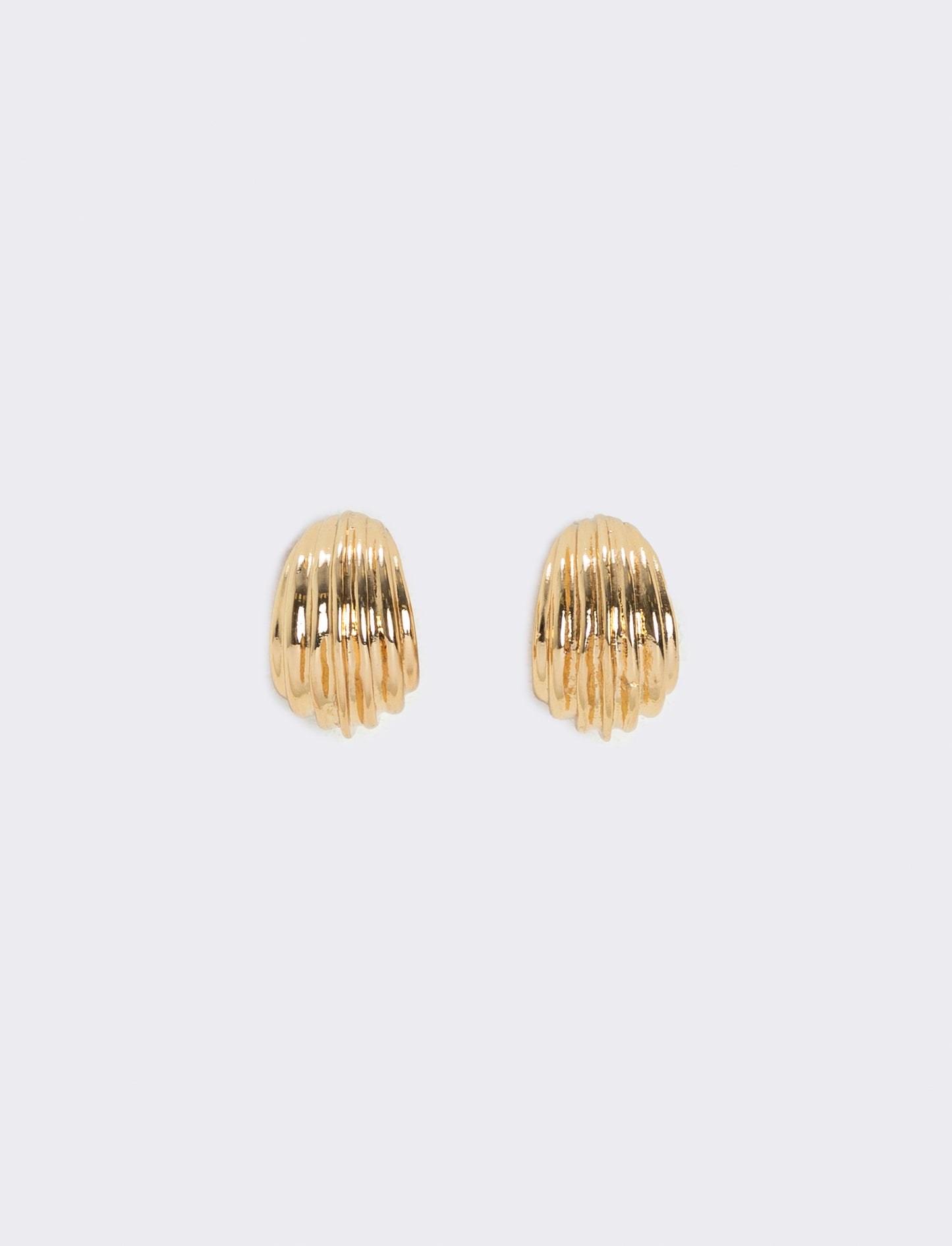 Orecchini cerchi rigati - Oro
