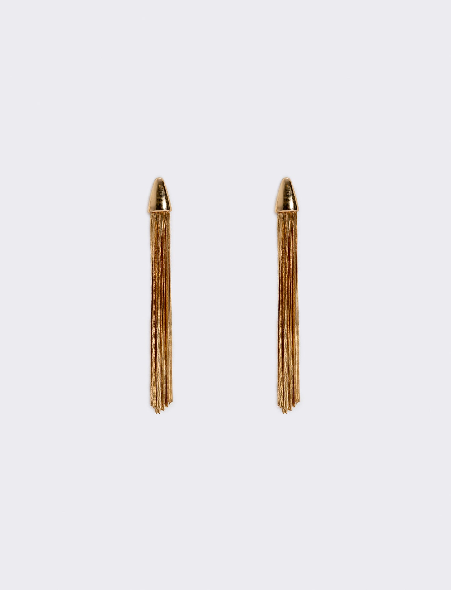 Orecchini lunghi con fili eleganti - Oro