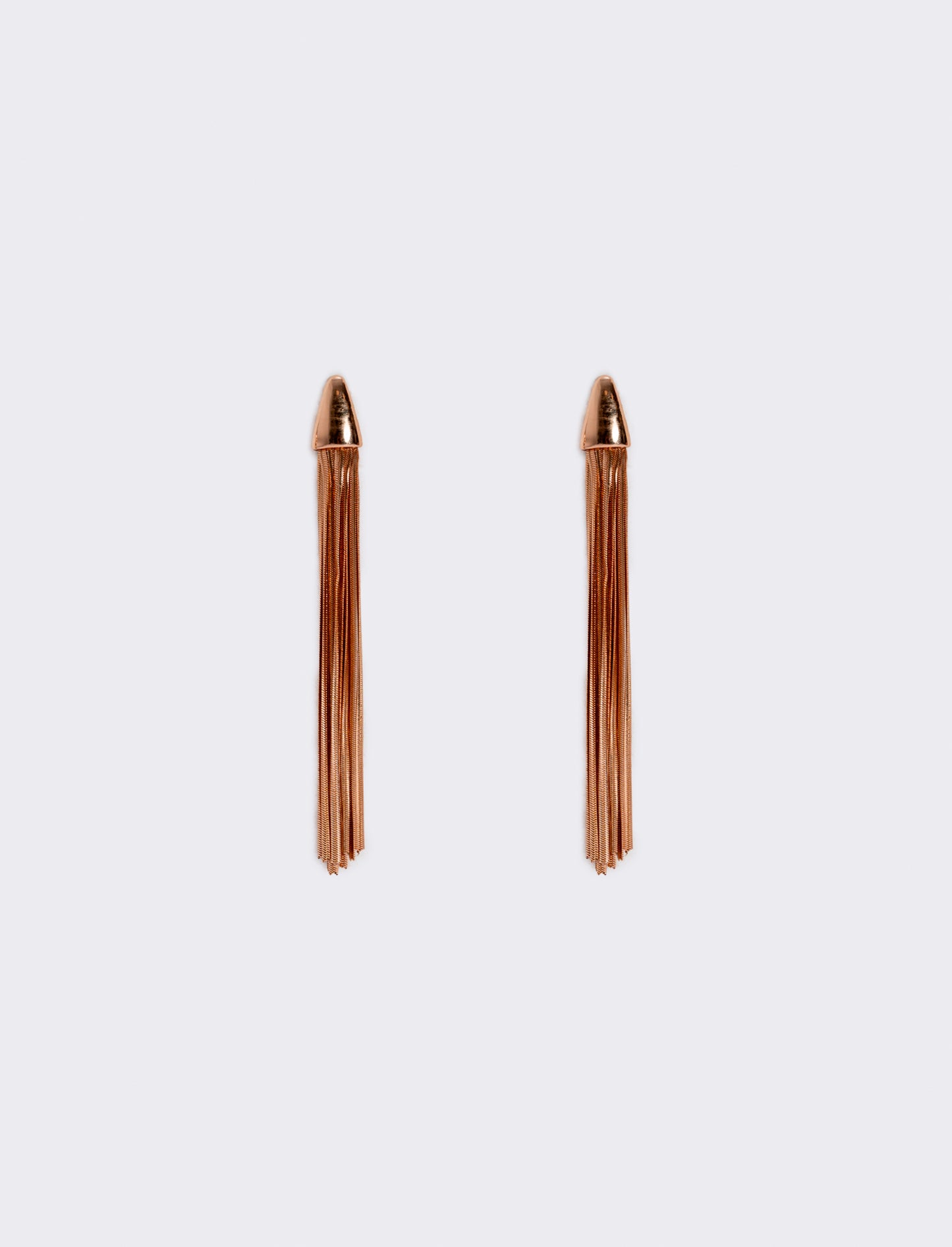Long earrings with elegant threads - Gold