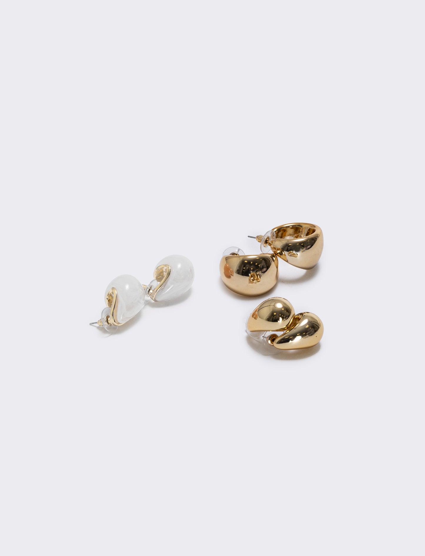 Orecchini a Goccia - Card 3 Eleganti - Beige