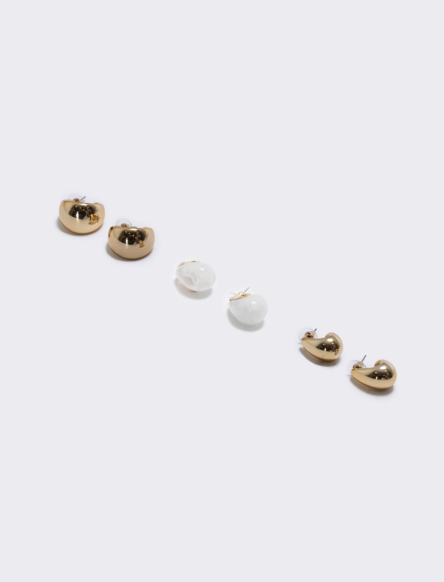 Orecchini a Goccia - Card 3 Eleganti - Beige