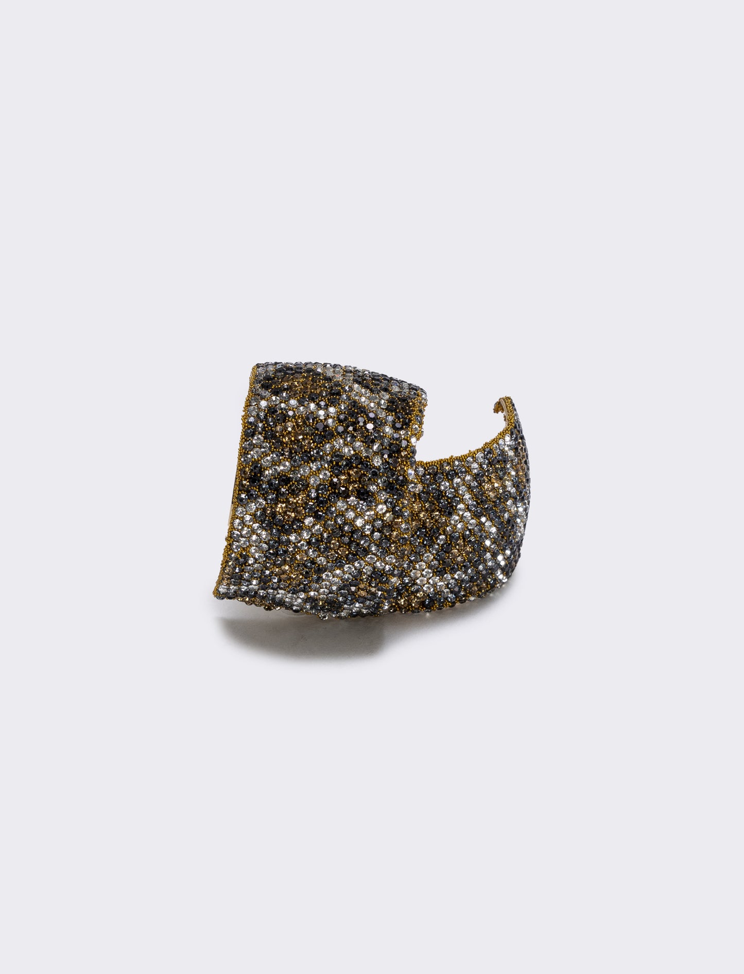 Orecchini leopardati con strass eleganti - Moro