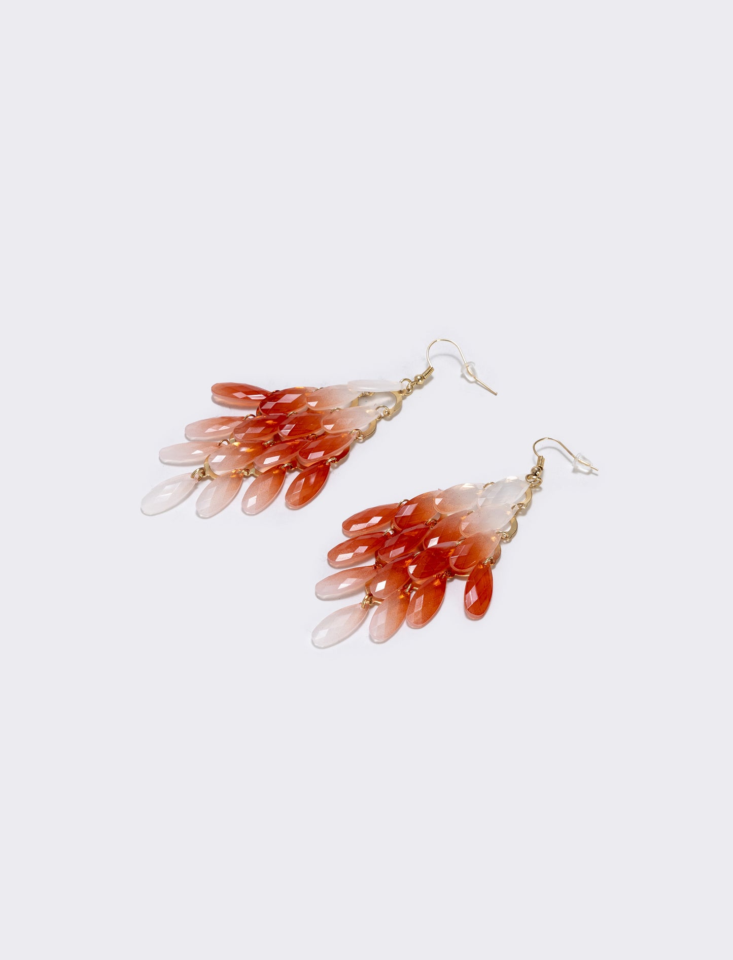 Dangle earrings ombre - Orange
