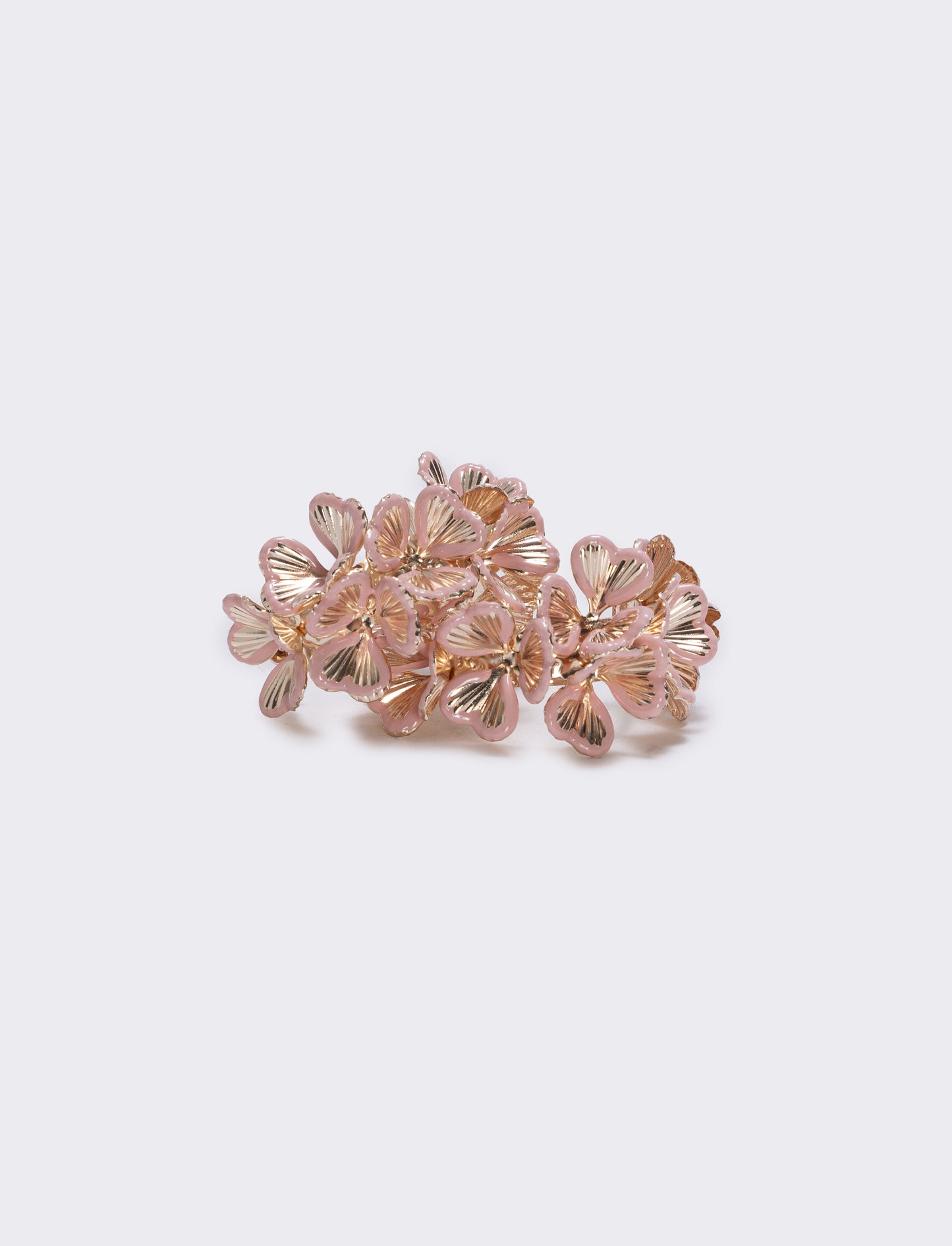 Orecchini Fiori a Mezzo Cerchio - Rosa